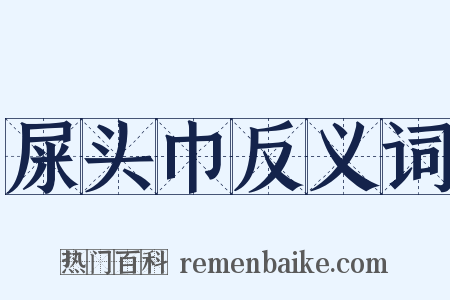 屎头巾反义词是什么意思的图片
